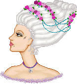 I'm not totally happy with the flowers, but I think I did a good job on the powdered wig.