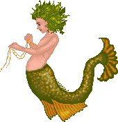 There aren't enough mermales, so I made one. I'm loving the sea-weed hair.